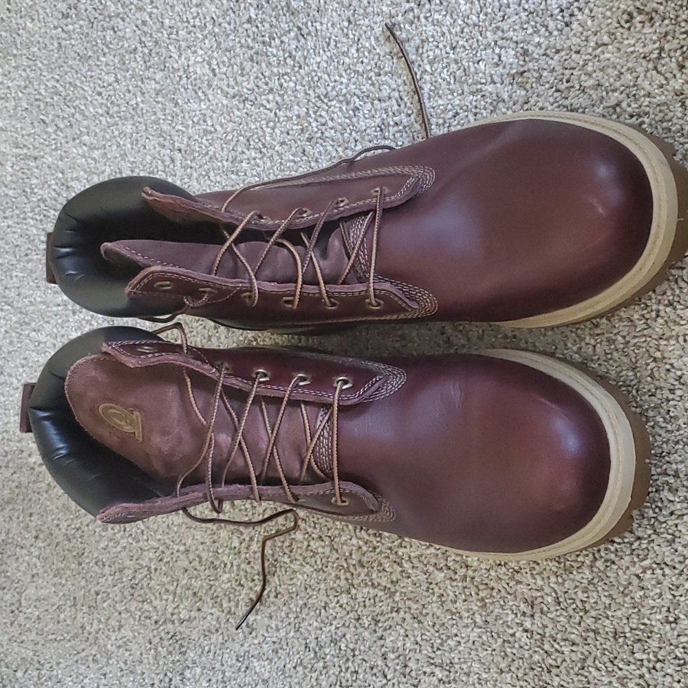 G.H. Bass & Co. Burgundy Work Boots 13M